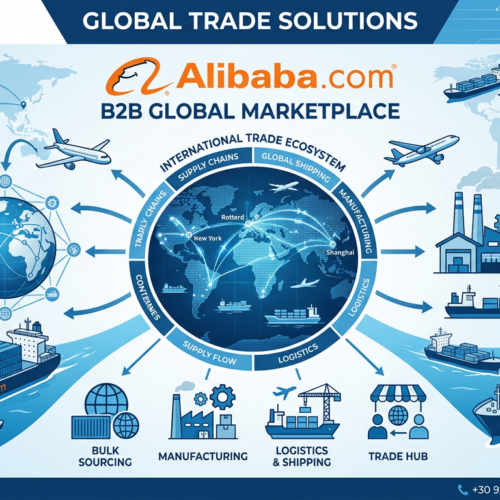 Alibaba.com B2B Global Marketplace infographic