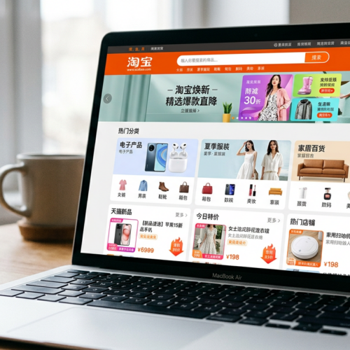 Taobao Homepage - เว็บไซต์อีคอมเมิร์ซยักษ์ใหญ่ของจีน
