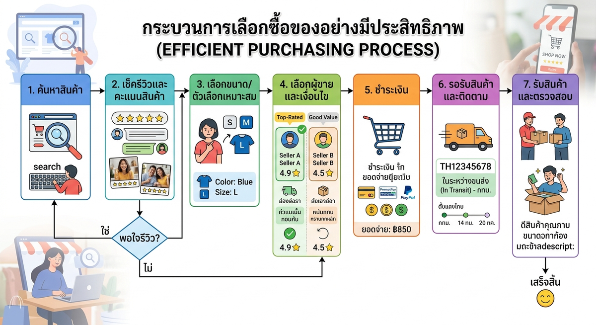 กระบวนการเลือกซื้อ Temu