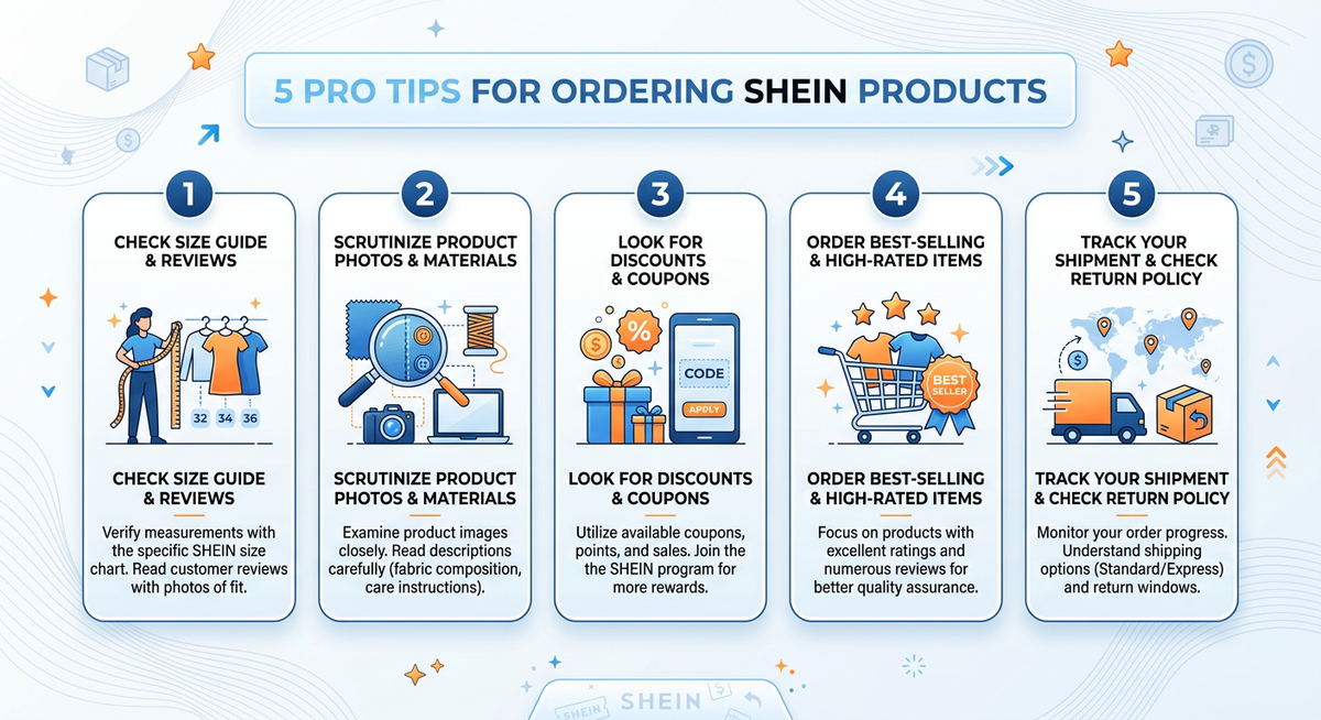 ไอคอนเคล็ดลับการสั่ง SHEIN